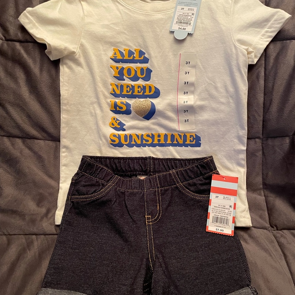 Cat and Jack girls outfit